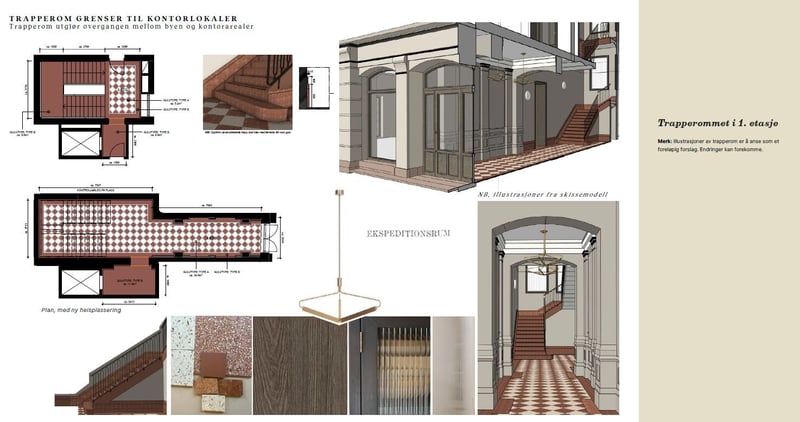 Helt nytt inngangsparti med eksklusivt preg og ny heis
