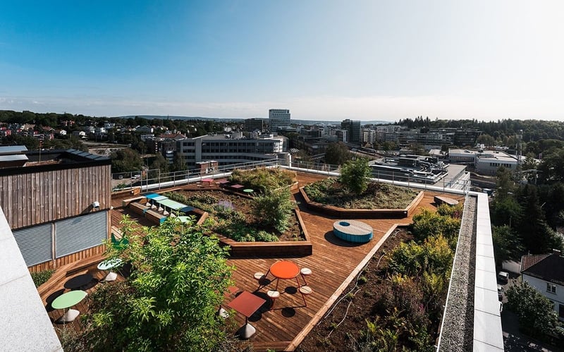 Fantastisk takterrasse